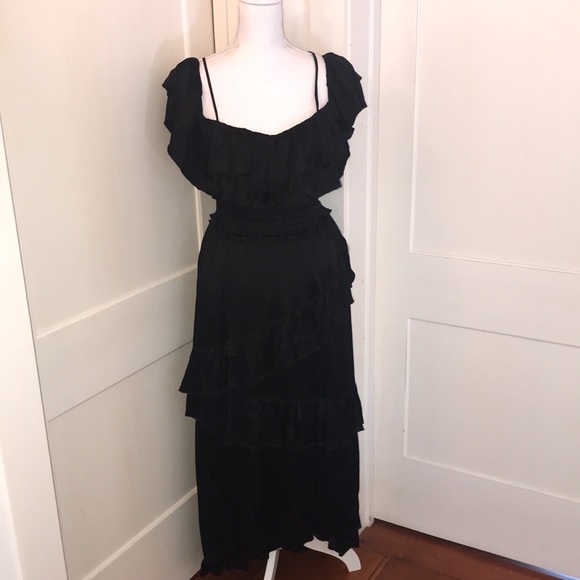 Ulla Johnson cold shoulder ruffle gown - Picture 9 of 14